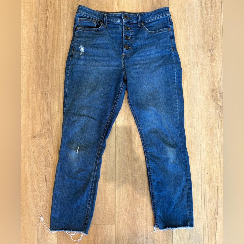 LC Lauren Conrad Blue Skinny ankle Jeans